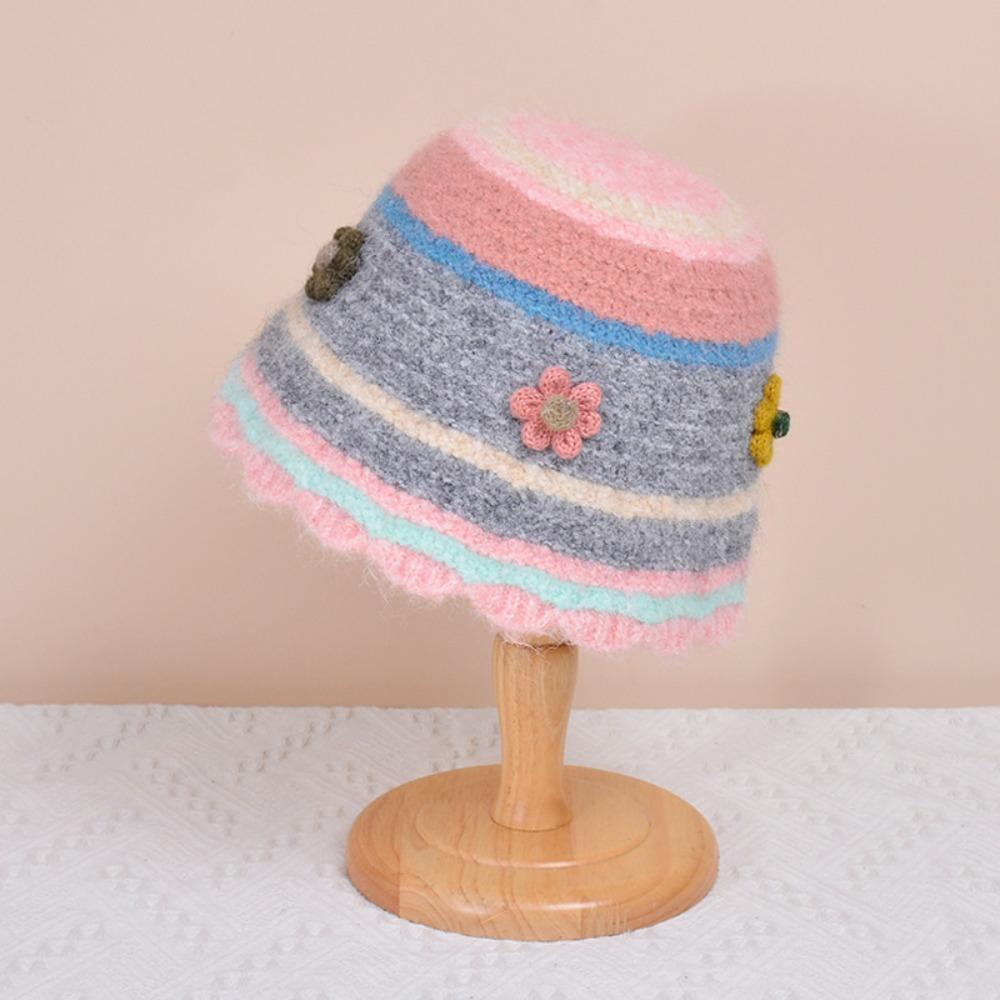 Versatile Fisherman Hat Knitted Warm Hat New Bucket Hat  Outdoor