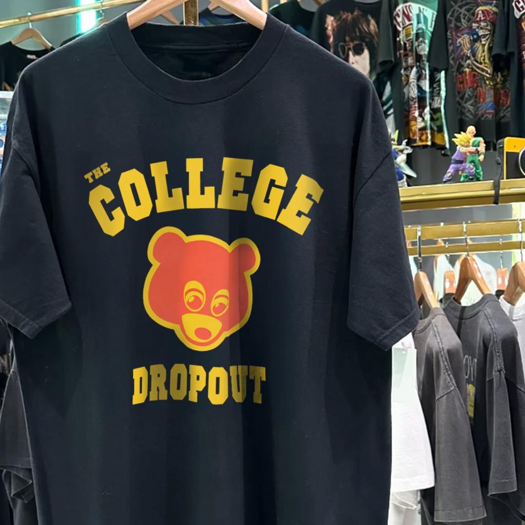 2004 The College Dropout Promo T-Shirt Black XXL