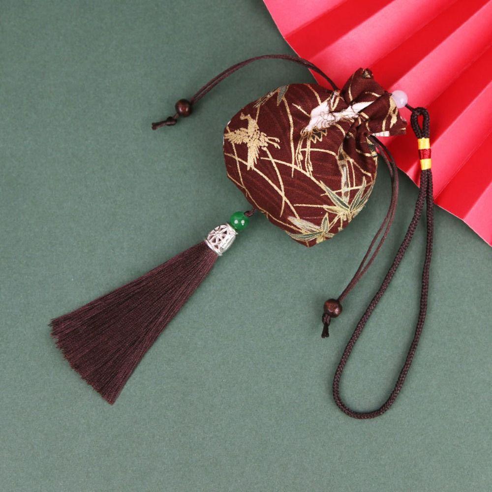 Printing Chinese Style Sachet Hanging Perfume Spice Bag Retro Tassel Small Pouch  Children