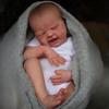 Реалистичная 49 см кукла-реборн First Cry Baby Toddler, реалистичная кукла-симуляция сна с вручную расписанной 3D кожей, по-настоящему похожая на тканевое тело, кукла-новорожденный