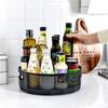 1pc 360 ° Rotating Plastic Storage Rack Bathroom Bathroom Storage Rack Kitchen Food Oil Seasoning Bottle Storage Rack Fruit Tray