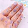 100Pcs Resin Colorful Mini Luminous Mermaid Nail Charms Glow Shell Ocean Flat Back Rhinestone Art Decor Accessorie DIY Scrapbook