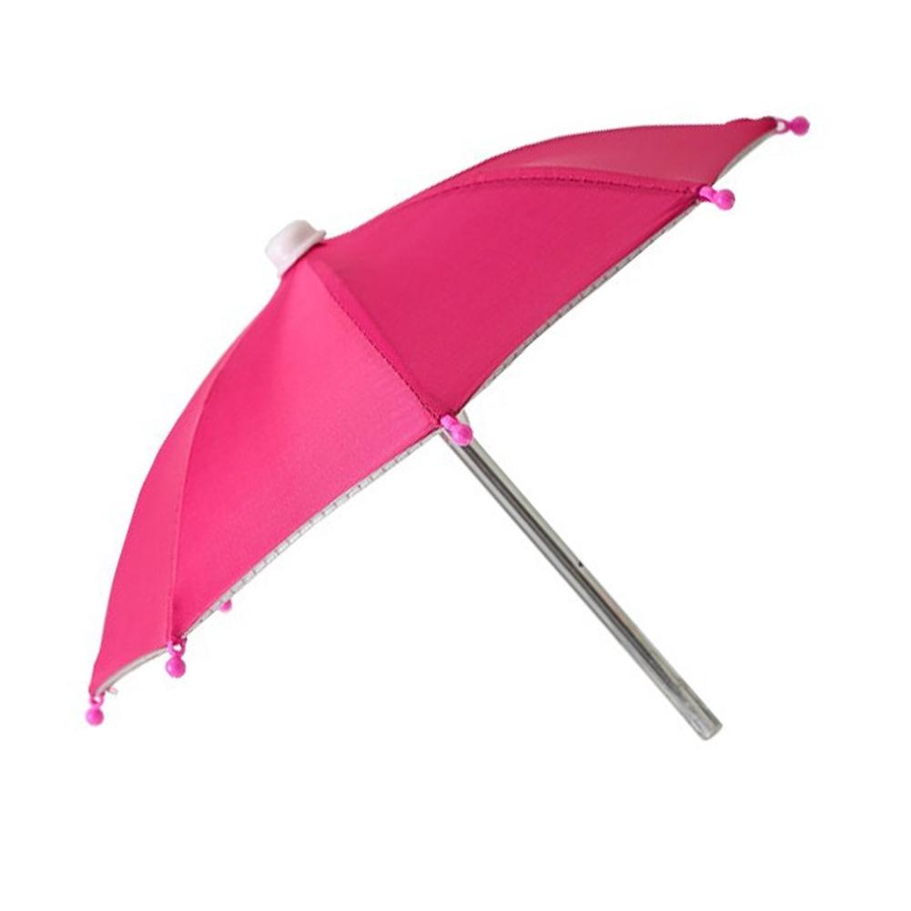 Portable Mini Umbrella Phone Stand, Universal Phone Umbrella for Outdoor Rain & Sun Waterproof Sun Shade Holder for Smartphones
