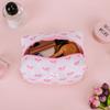 Cute Bow Pattern Toiletry Bag with Zipper Makeup Organizer Storage Bag Aesthetic Cosmetic Organizer Case for Women and Girls