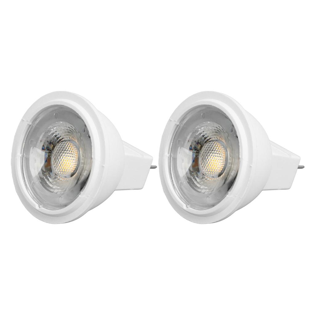 2Pcs MR11 Light Bulb High Brightness 3W 110V Faster Heat Dissipation GU4 Spotlight Bulbs for