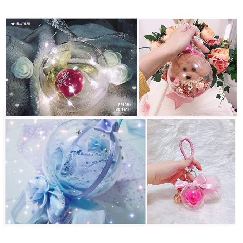 Transparent Acrylic Christmas Ornaments Hanging For Holiday Party Decorations
