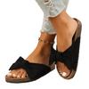 Women's Shoes  Open Toe Women's Slippers Outdoor Casual Slippers Women Bow Tie Buckle Flat with Plus Size Ladies Sandals