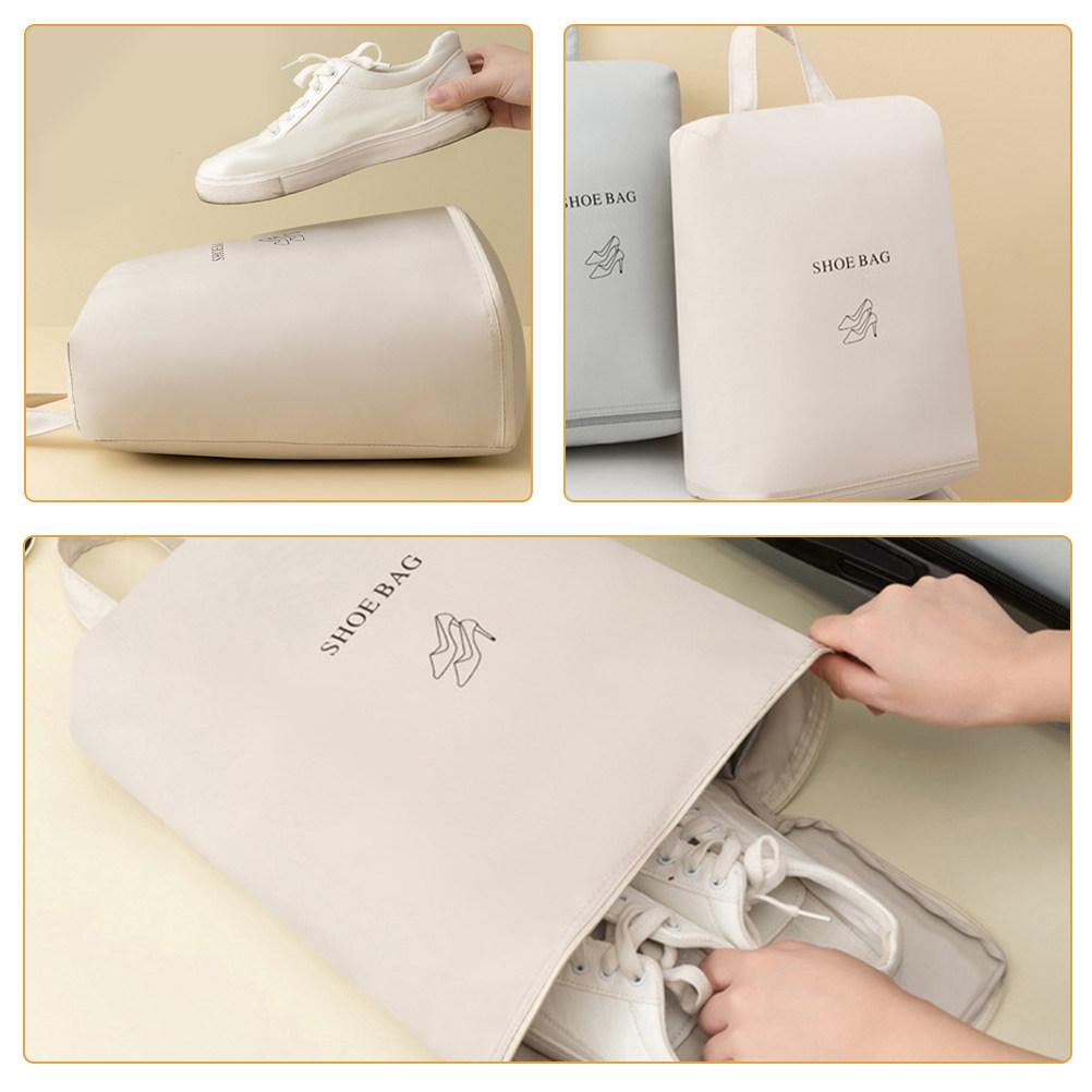 Portable Travel Shoe Organizer Large Capacity Oxford Cloth Shoe Bag Shoes Storage Pouch Handheld for Men Women