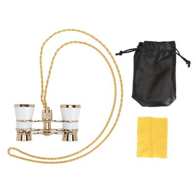 Театральные очки 3X25 Оперный бинокль 3X25 Оперные очки Бинокль с цепочкой для наблюдения за птицами