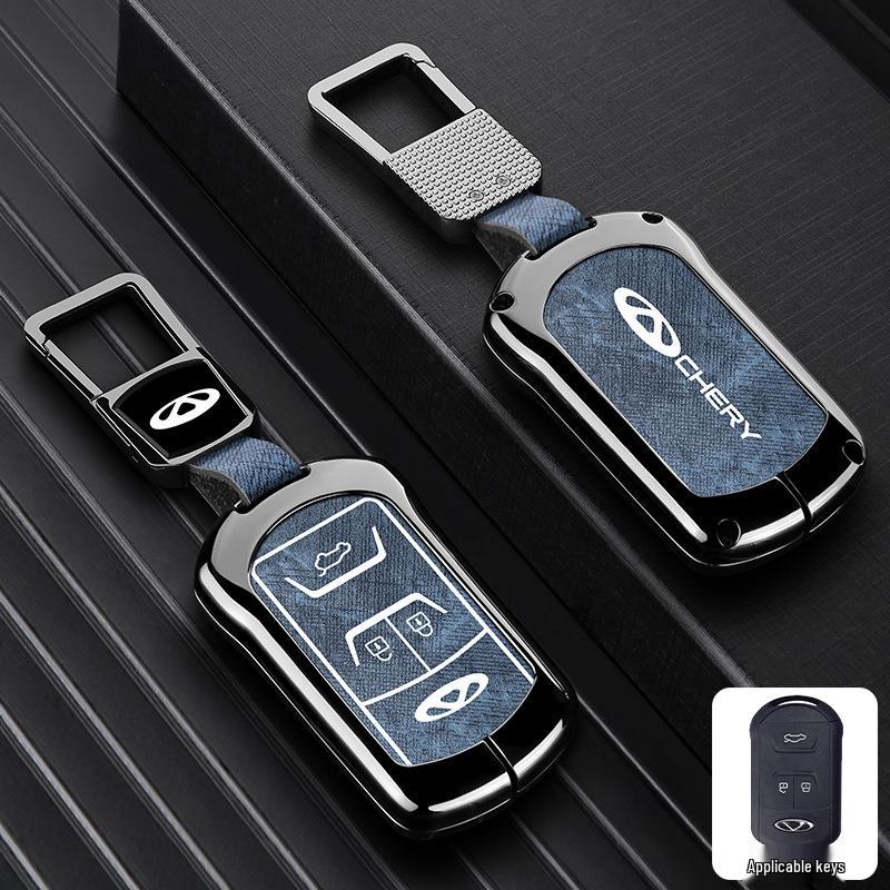 Чехлы-брелоки из цинкового сплава для Chery, Tiggo 8, 7 Plus - Полное покрытие, 5-кратная защита от падений