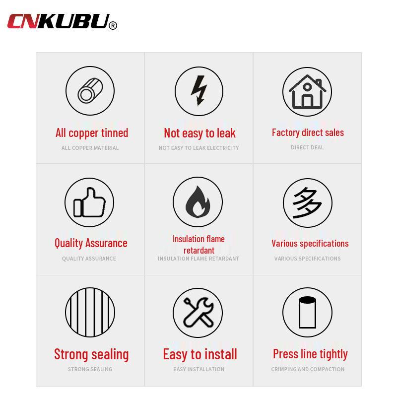 Набор из 200 штук обжимных наконечников для клемм RV холодного прессования с предварительно изолированными концами проводов в коробке