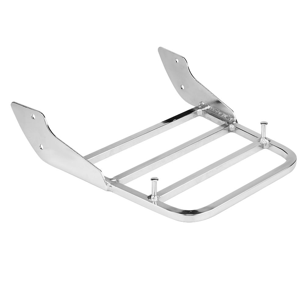 Motorcycle Rear Sissy Bar Luggage Rack for Honda Shadow VT750 C2 1997 2003 Chrome Silver