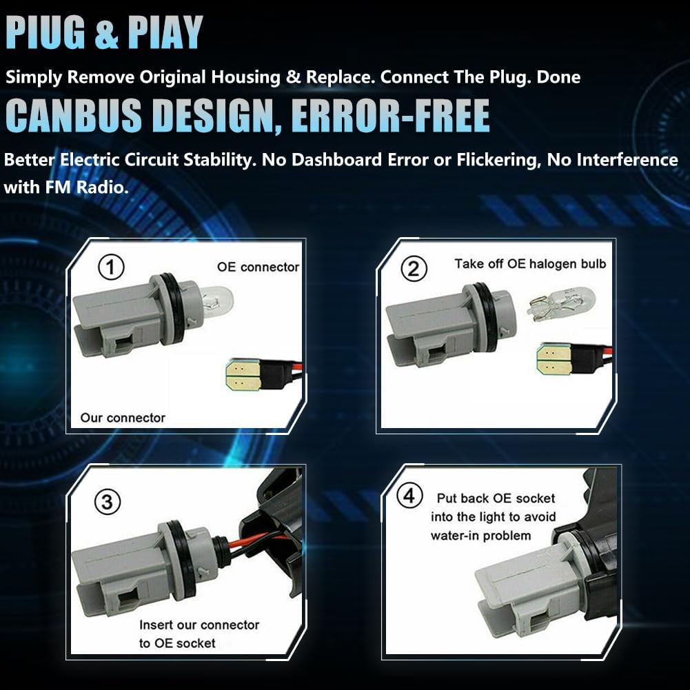 LED License Plate Light For Fo-Rd F150 F250 F350 F450 F550 Superduty Bronco Excursion Ranger Expedition Explorer Pickup Truck, F150 Bronco Ranger Led