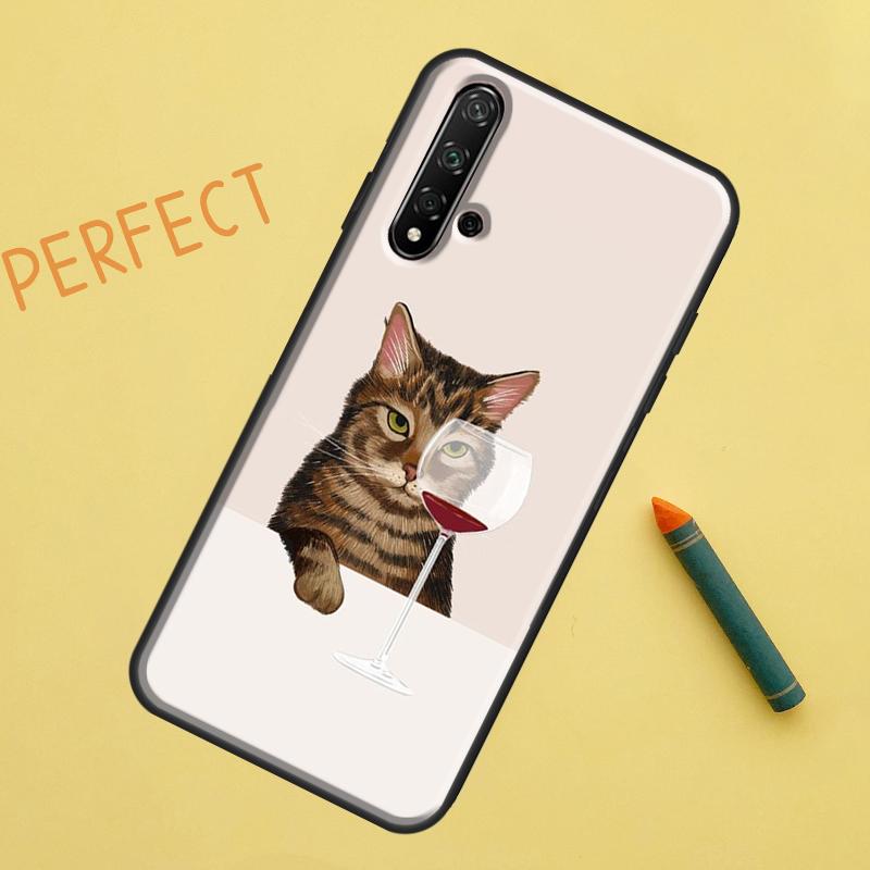 Забавное искусство с котами Для Huawei Nova 10 9 SE 11 Pro 12i 11i 8i Y60 Y70 Y90 Y61 Y91 Y72 Y73 P20 P40 P30 Lite Чехол