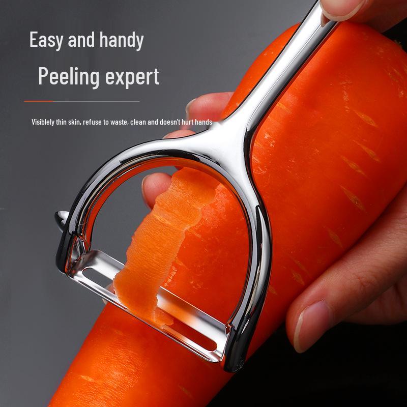 Овощечистка из нержавеющей стали и цинкового сплава для фруктов и картофеля - Кухонный инструмент