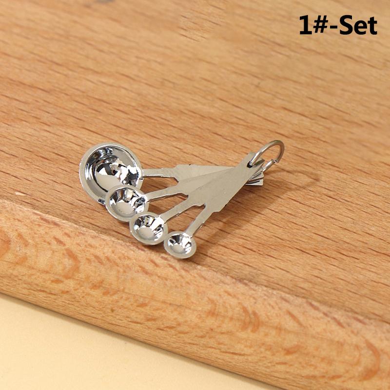 1Комплект 1:12 миниатюрных форм для выпечки кукольного домика, приспособления для выпечки, мерная ложка, инструменты для выпечки, модель кухонного декора, игрушечный домик