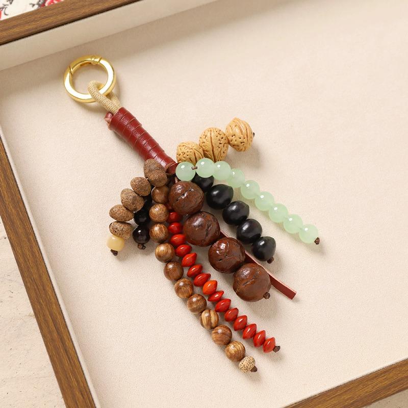 Wenqi Full Wish Seed String Bag Pendant Bodhi Seed Handwoven High-end Retro Literary Bag Pendant