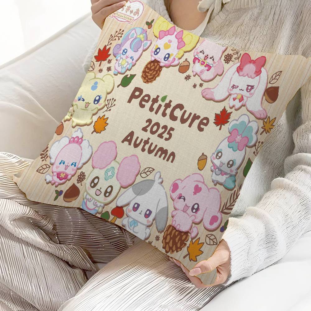 Anime P-Precure F-Fairies Pillow Gift Home Office Decoration Bedroom Sofa Car Cushion Cover Case 45X45