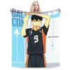 Плед из фланели по японскому аниме Haikyuu, летний, дышащий, супермягкий, плед-покрывало для дома, путешествий, кровати