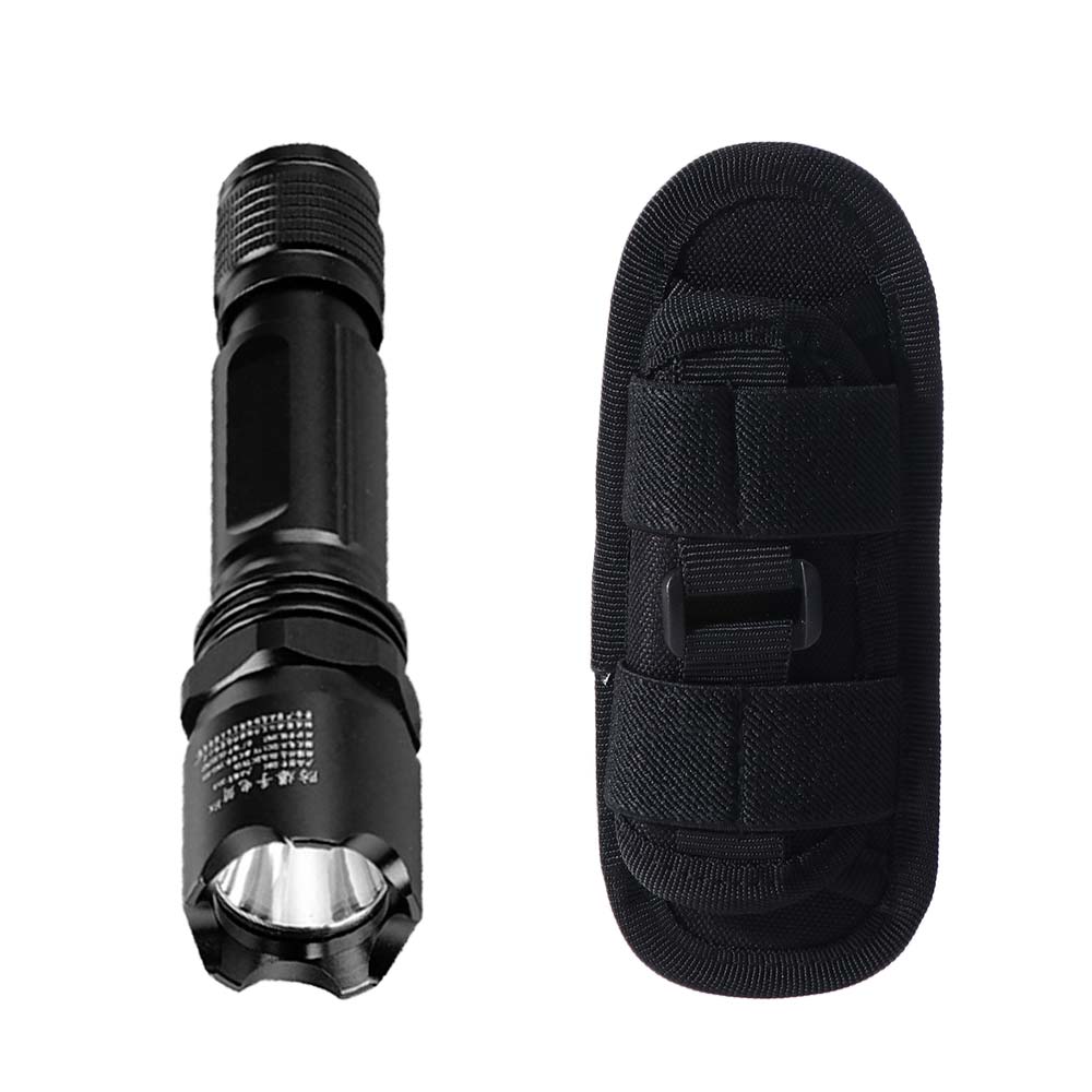 360 Degree Rotatable Flashlight Holder Pouch Durable Torch Case Flashlight Bag Outdoor Activities