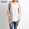 INDFS Женская мода Повседневный Осень Зима Однотонный Принт Длинные Рукава Свитера