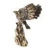 1Pc Antique Copper Eagle Statue Small Ornaments Vintage Brass Animal Figurines Crafts Desk Home Decorations Accessories Gifts