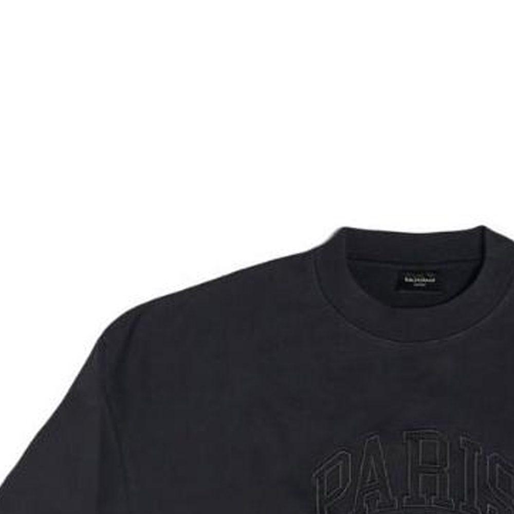 Balenciaga Толстовка Свободный крой Мужская Черная 697869TLVL81000