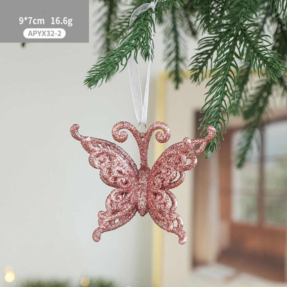 Pendant Ornaments Unique Gold Powder Hanging Ornaments Star Hanging Decor Elegant Christmas Tree Decoration For Office New Year