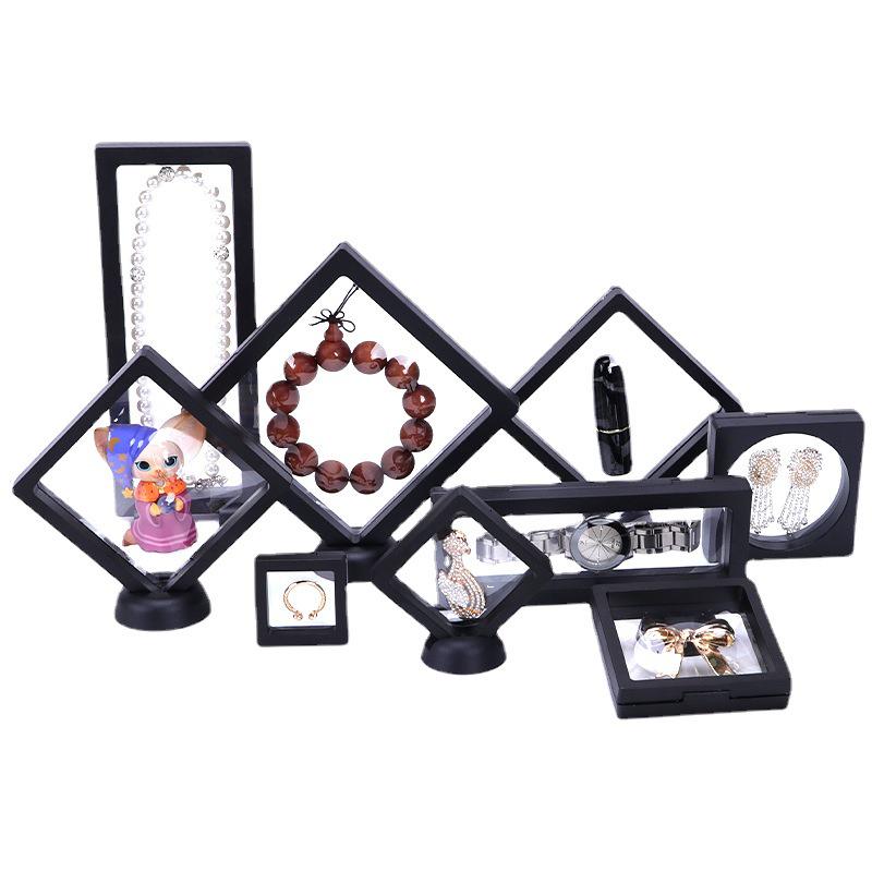 Прозрачная полиэтиленовая пленка Коробка для демонстрации и хранения ювелирных изделий - Органайзер для колец и значков с защитой от окисления