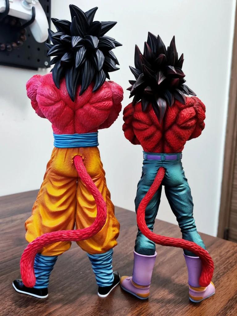 Студия Dragon Ball Супер Сайян Веджета Гоку Полностью Раскрашенная Смоляная Коллекционная Статуэтка Подвижная Аниме Модель Подарок Z JT 4 2 головы Круглая Сенсорная Сжимаемая