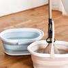 Portable Plastic Bucket High Temperature Resistance Collapsible Wash Basin Mop Bucket  Bath