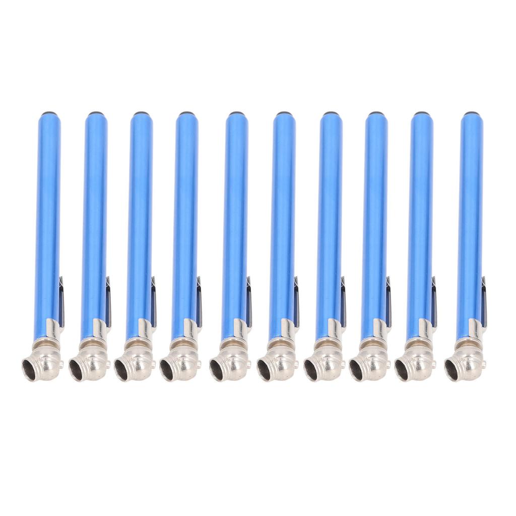 10 шт., карандашный манометр для шин, 3 диапазона, 4 сторонние шкалы, прибор для проверки давления в шинах для автомобилей и велосипедов