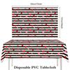 1/2/3pcs Valentines Day Heart Tablecloth 54×72inch Red/Pink Disposable PVC Table Cloth Wedding Valentine's Day Party Table Decor
