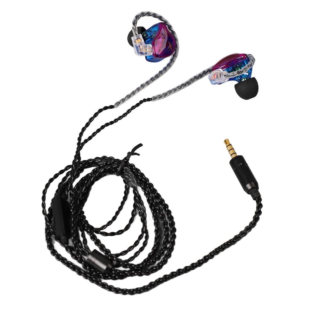 Monitoring Level Wired Earphones Composite Magnetic Coil Corded Earphones for Game Music Running