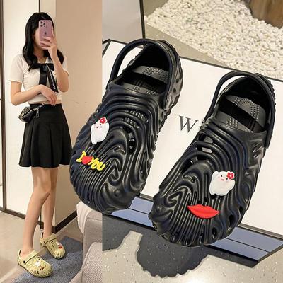 Парная обувь с отверстиями для отпечатков пальцев, женские сандалии на платформе для дома и отдыха, мужские парные тапочки, нескользящие и износостойкие для улицы