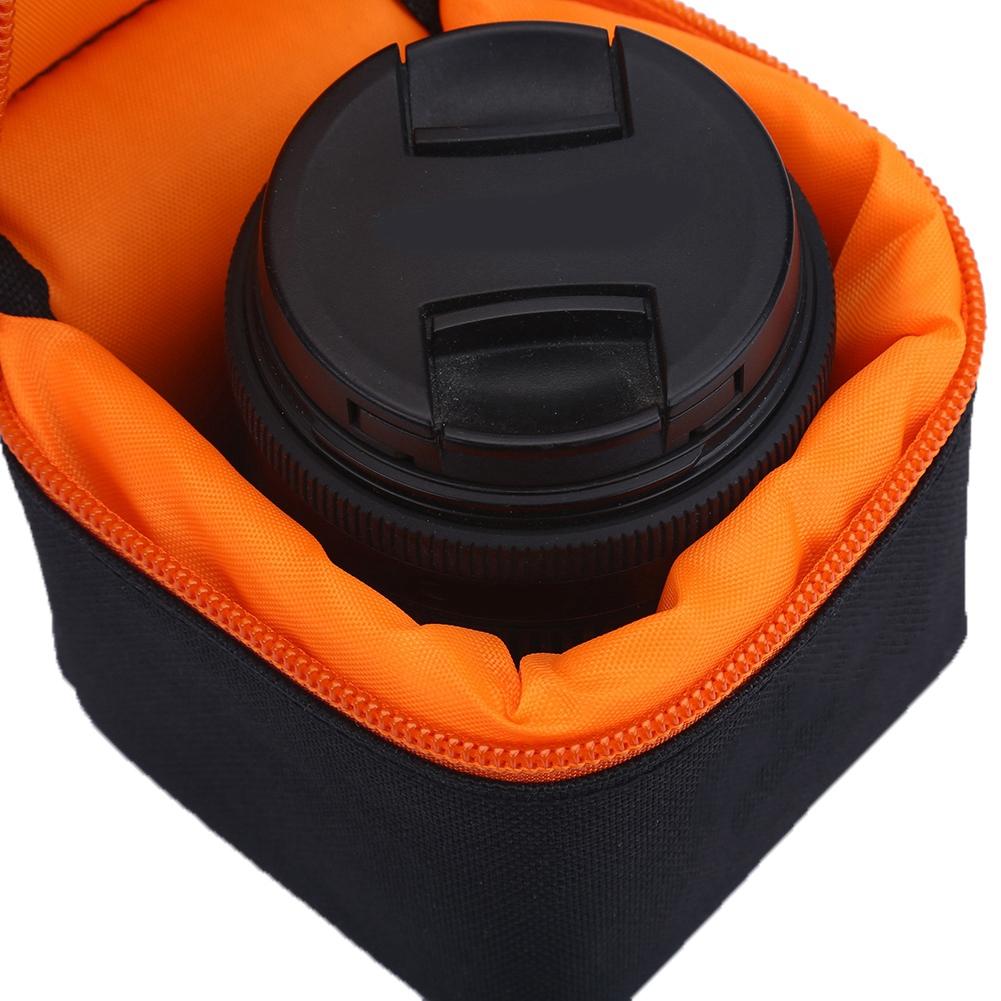 Padded Thick Camera Lens Bag Shockproof Protective Pouch Case for DSLR Camera Lens