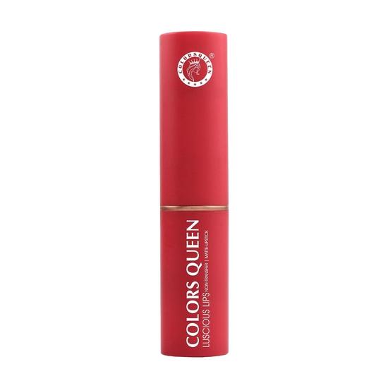 Colors Queen Luscious Lips - Non Transfer Creamy Matte Lipstick | Highly Pigmented | Long Lasting Lipstick(07 - Brink of Pink - 3.5)