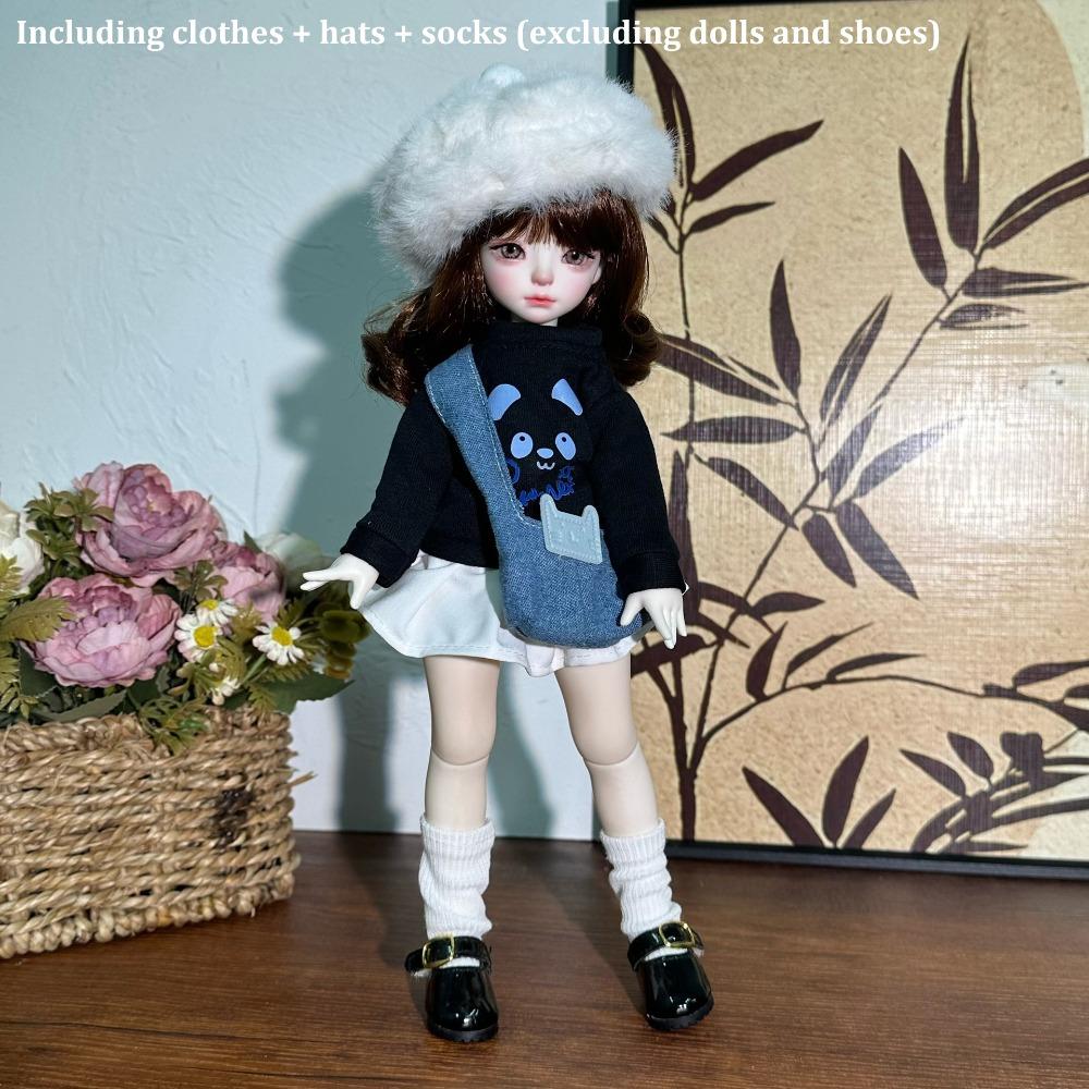 Милый модный 30 см одежда Красивый осенне-зимний стиль 1/6 BJD Набор одежды Свитер Пальто Повседневное платье Подарок для девочки