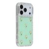 For iPhone 17 Pro Case Rhinestone Edge Small Tulips Decor TPU+PC IMD Phone Cover