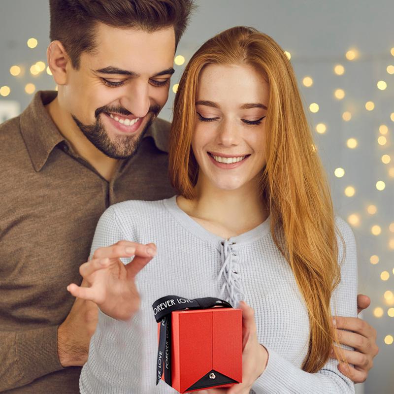 1 шт. модные романтические рождественские подарки коробка ювелирные изделия роза день святого валентина любовь