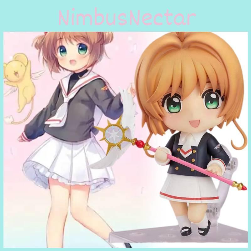 Cute Cardcaptor Sakura Q Version Collectible Pvc Figurine With Flexible Pose Options