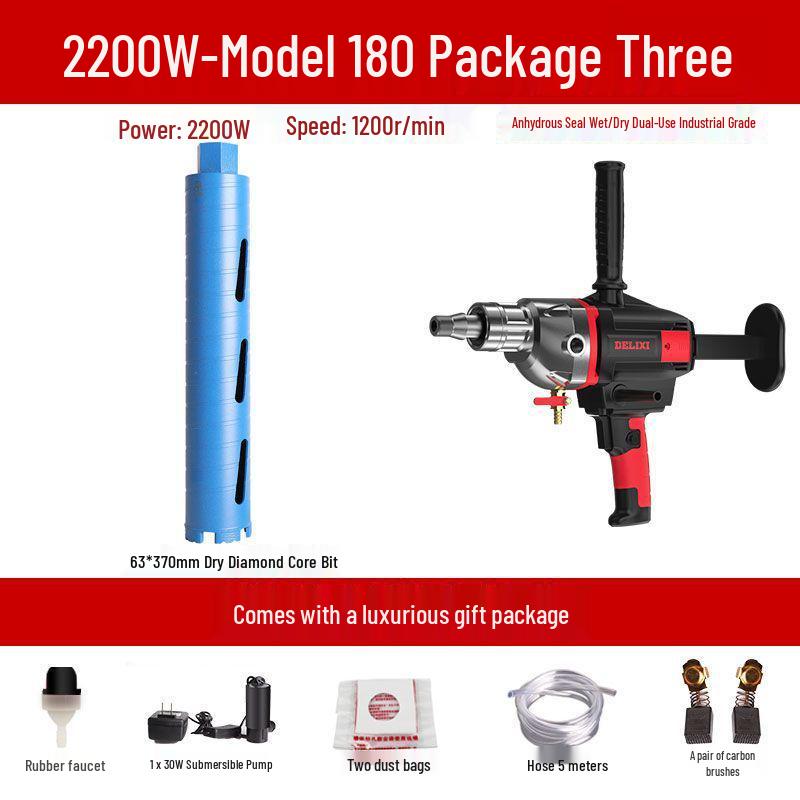 DELIXI High-Power Diamond Core Drill & Concrete Hole Opener Machine