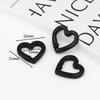 1pcs Metal Heart Spring Clasp Openable Love Shaped Carabiner DIY Backpack Bags Accessories