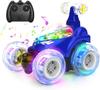 RC Stunt Car Invincible 360°Rolling Twister with Colorful Lights & Music Switch, Rechargeable Remote Control Car