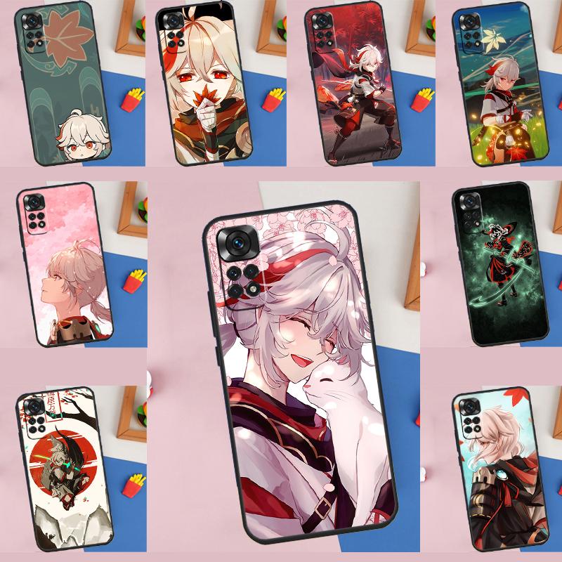 Чехол Genshin Impact Каэдэхара Казуха Для Xiaomi Redmi Note 13 14 Pro 9 10 11 12 Pro 10S 11S 12S Redmi 13C 10C 12C 14C