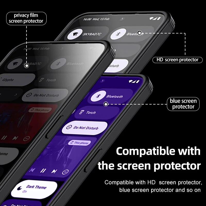 Матовый прозрачный магнитный чехол для беспроводной зарядки Magsafe For Nothing Phone 2A 2 1 Военная акриловая противоударная задняя крышка Shell for Nothing Phone 2