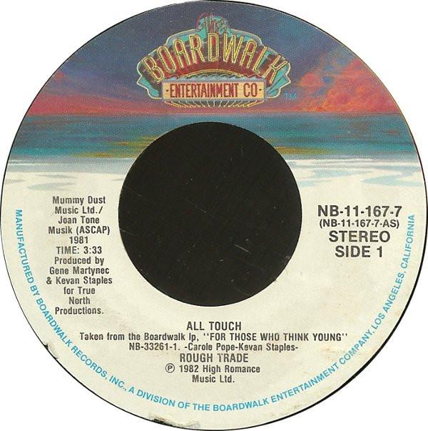 7-дюймовая пластинка ROUGH TRADE Вся сенсорная NB111677 The Boardwalk E 1981 US Rock Б/у