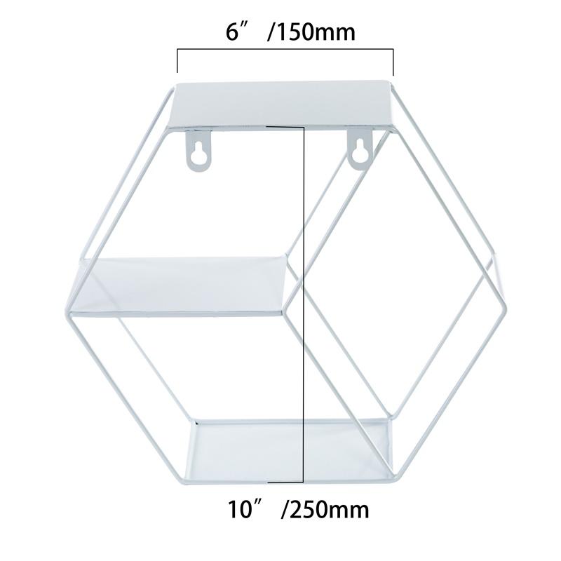 Nordic Style Storage Holders Iron Metal Wall Shelf Decor Home Living Room Bedroom Kid Room Geometric Figure Decoration Organizer