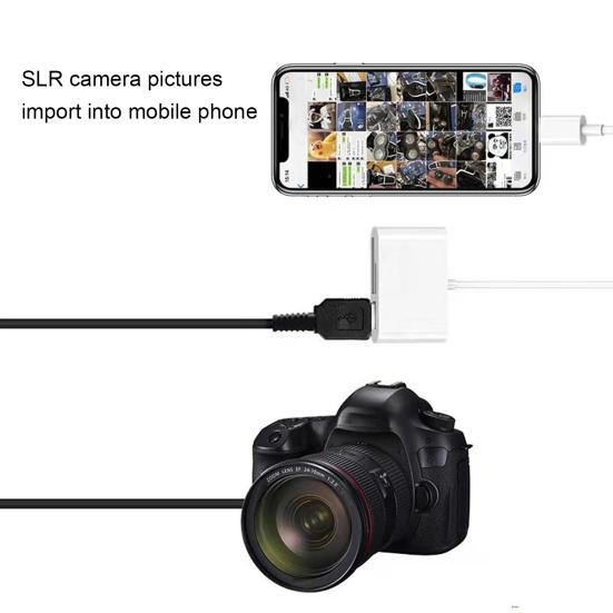 Кардридер 3-в-1 Многофункциональный USB 2.0/Type-C U Disk TF Card Reader OTG Адаптер для мобильного телефона