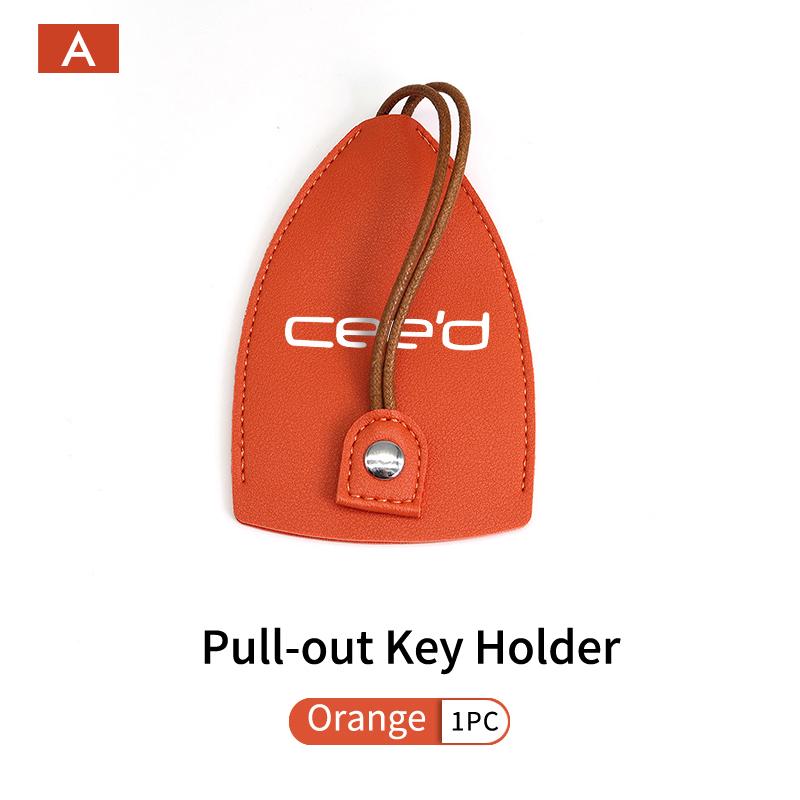 Car Keychain Case Zipper Carbon Fiber Key Protector Cover For KIA Ceed Sportage Rio K5 K2 Cerato Proceed Venga Sedona